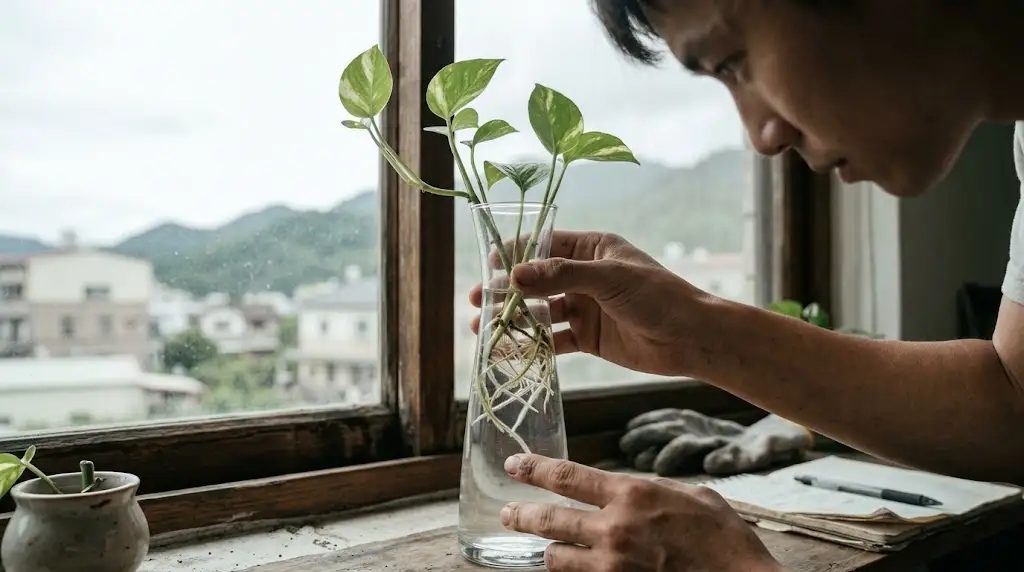 水培植物一直不長新根、生長停滯怎麼辦?4 個常見原因排解指南